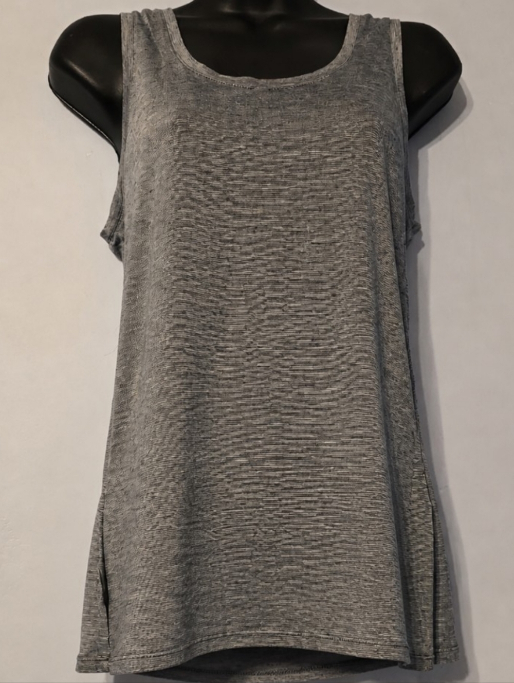 Icebreaker Merino GT Q Lite Sleeveless Top Size M Gray Outdoor Hiking Tan